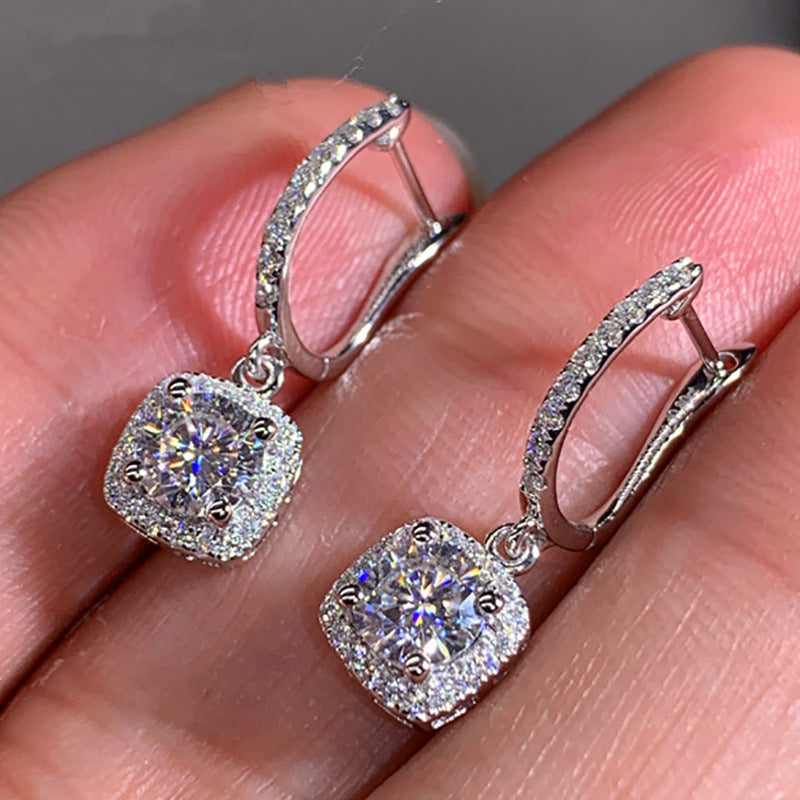 Zircon Huggie Hoop Earrings
