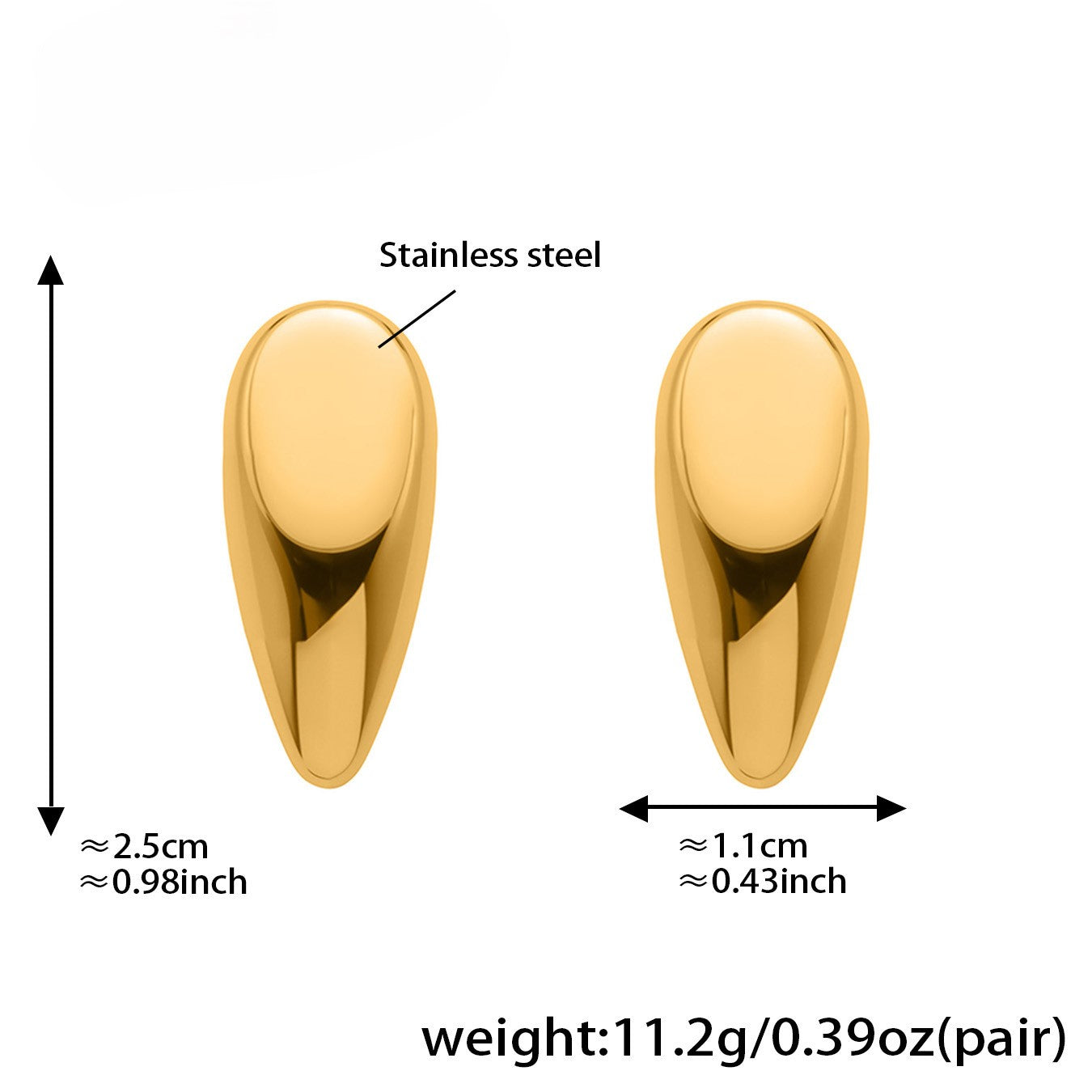 Orla Teardrop Studs Earrings