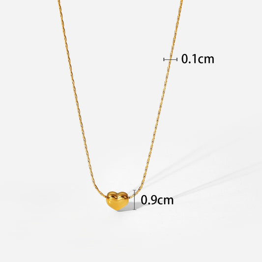 Petite Gold Heart Necklace