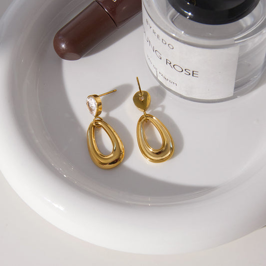 Teardrop Crystal Statement Earrings