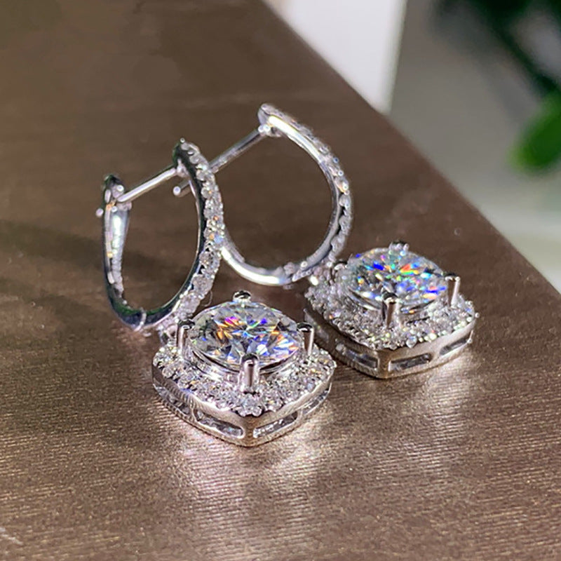 Zircon Huggie Hoop Earrings