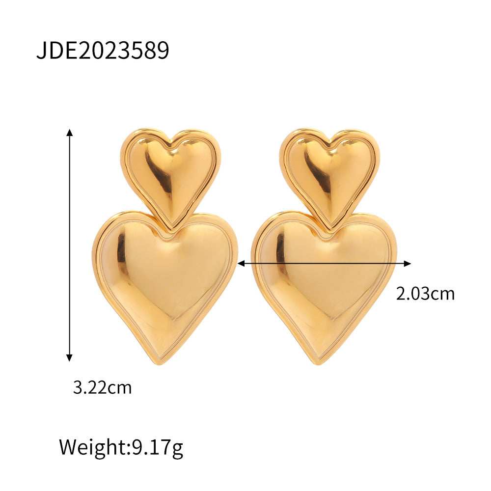 Twin Hearts Earrings