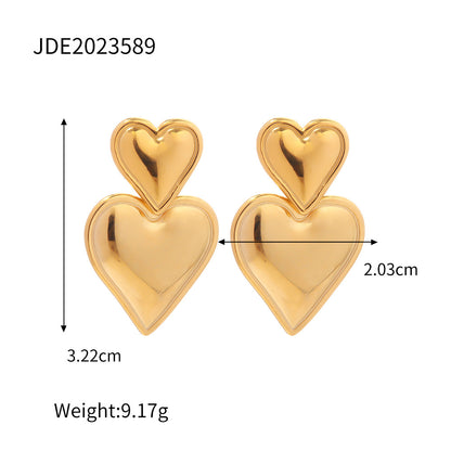 Twin Hearts Earrings