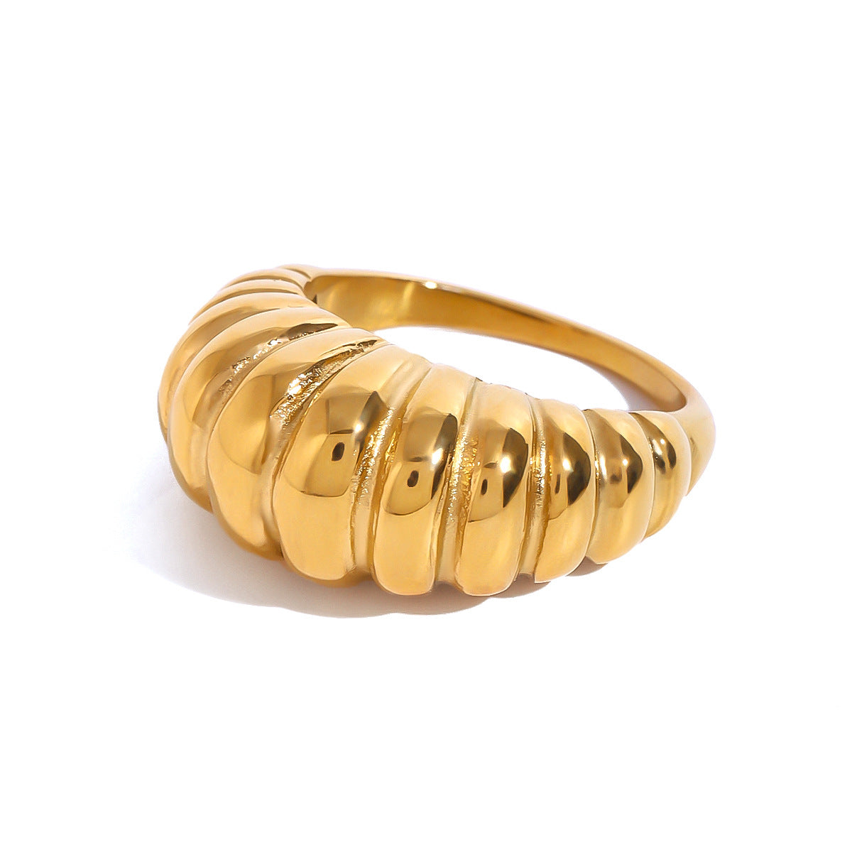 Ribbed Dome Ring