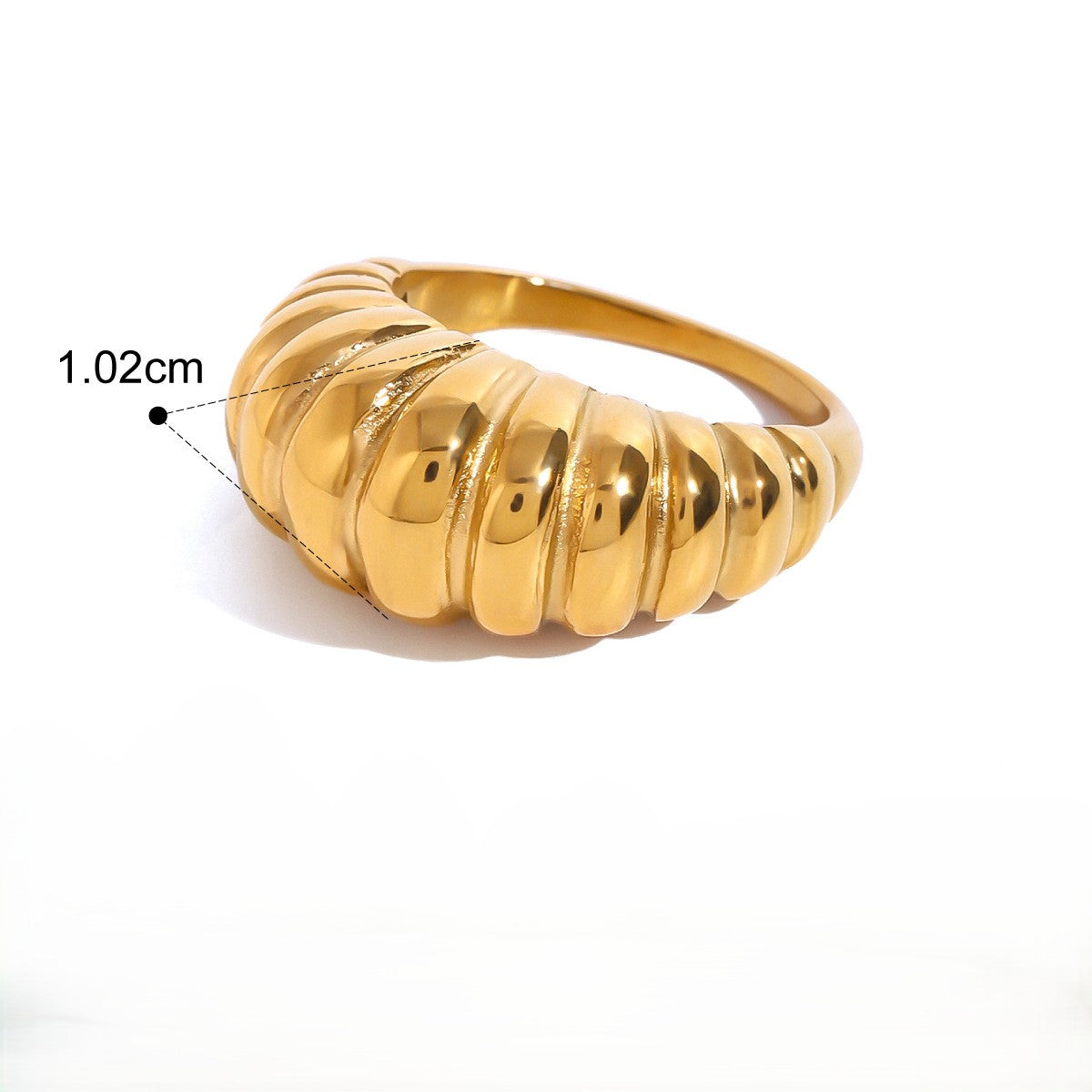 Ribbed Dome Ring