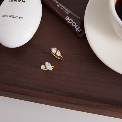 Celeste Twin Teardrop Ring