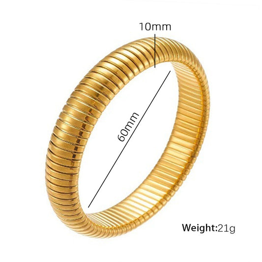 Ribbed Stretch Bangle