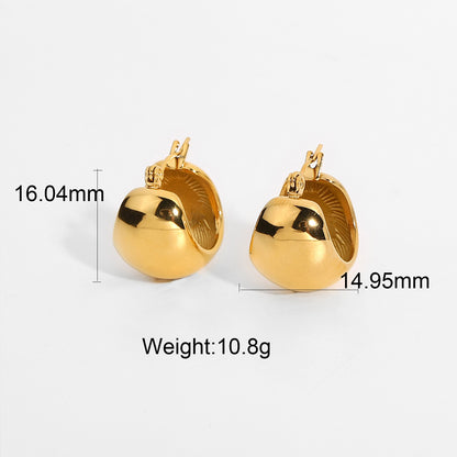 Ball Hoop Earrings