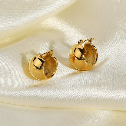 Ball Hoop Earrings