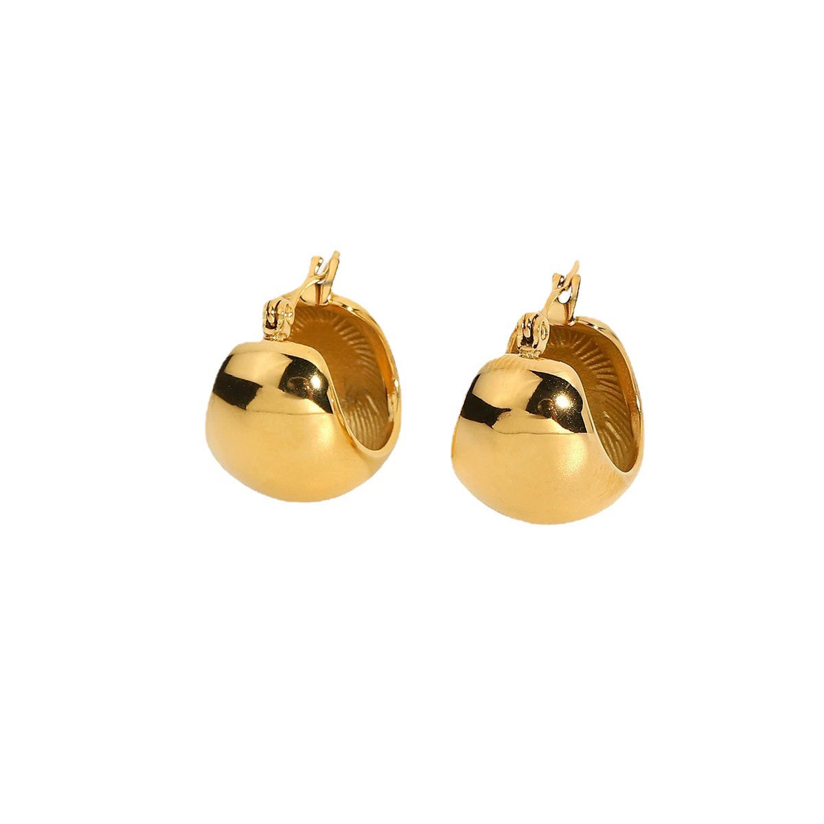 Ball Hoop Earrings
