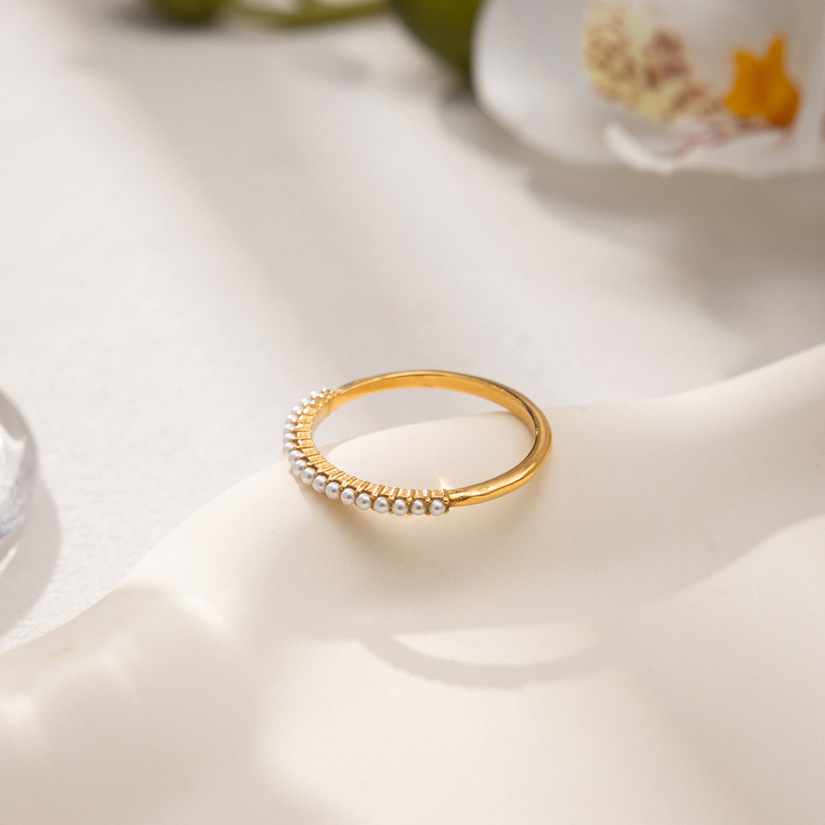 Pearl Band Ring