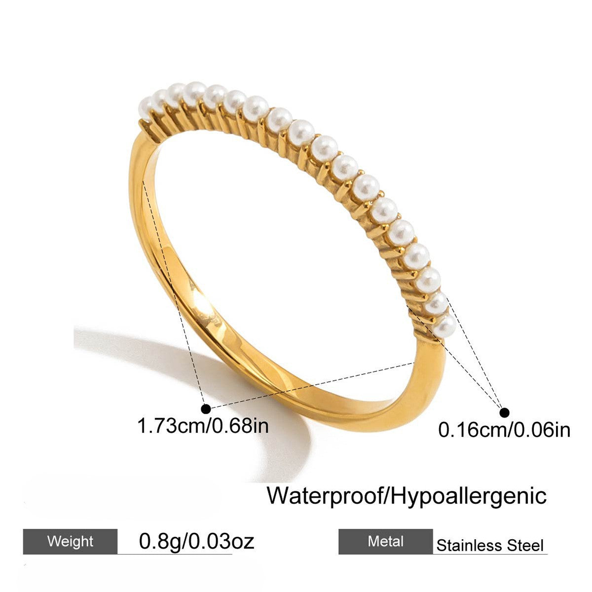 Pearl Band Ring
