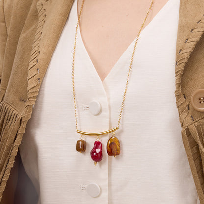 ADYAMÉ Éclat Resin Trio Necklace