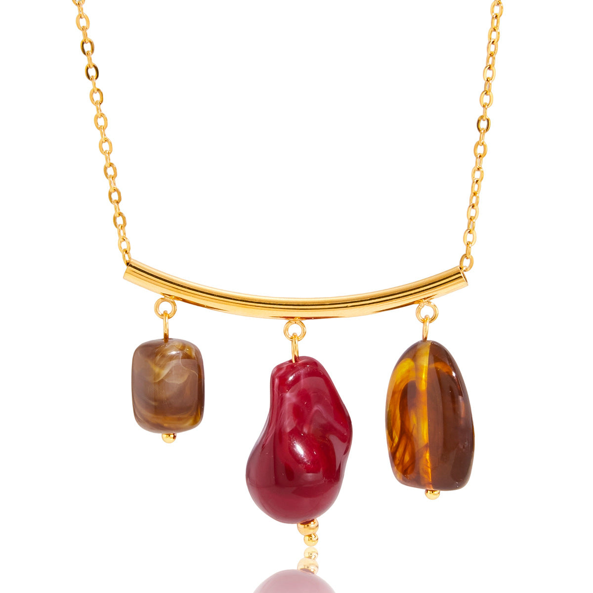 ADYAMÉ Éclat Resin Trio Necklace