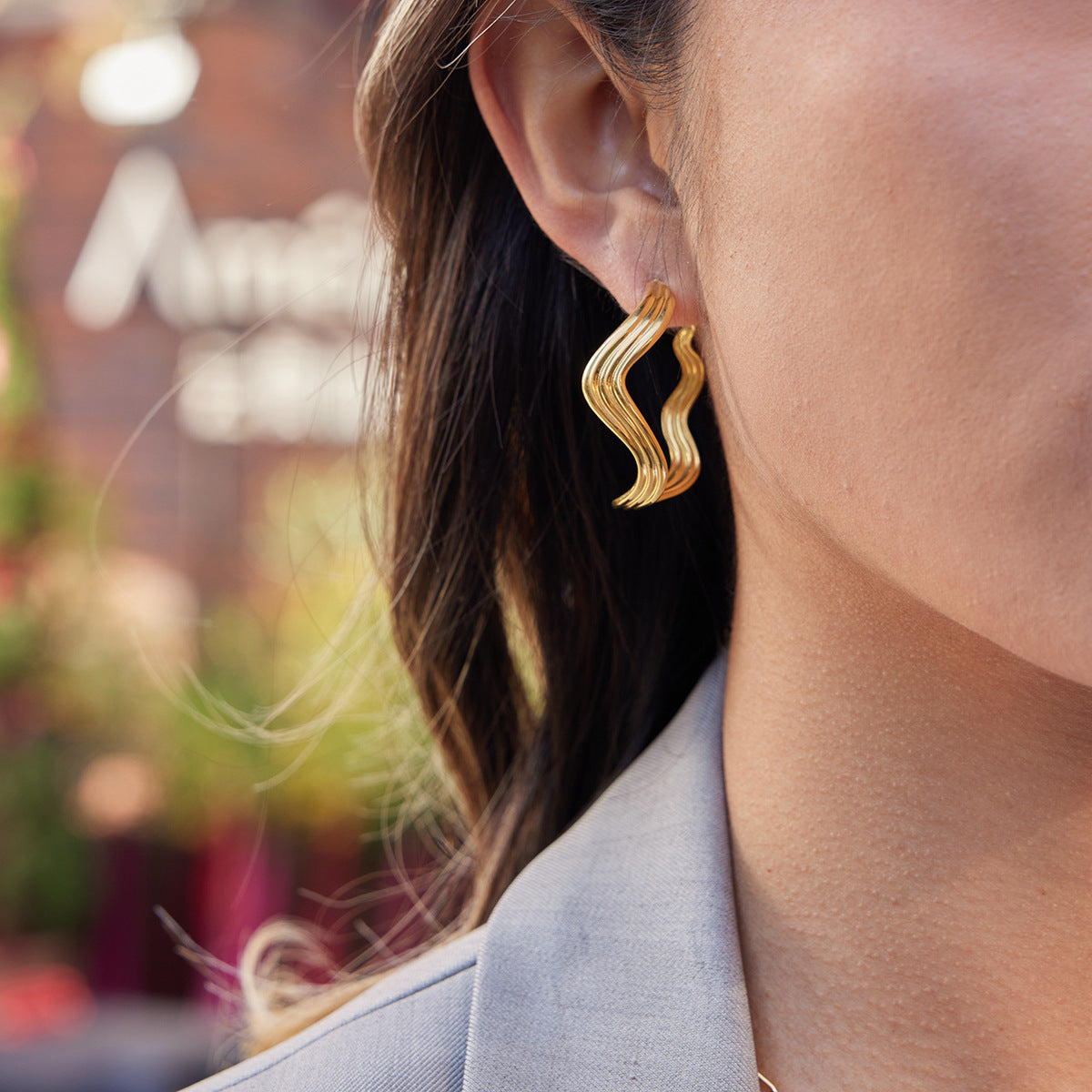 Molten Gold Earrings
