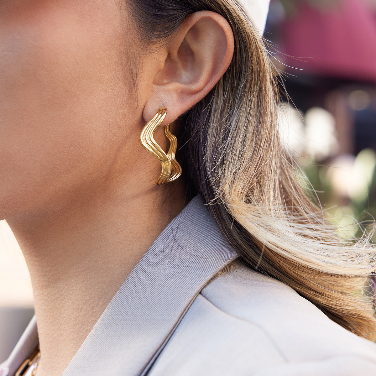 Molten Gold Earrings