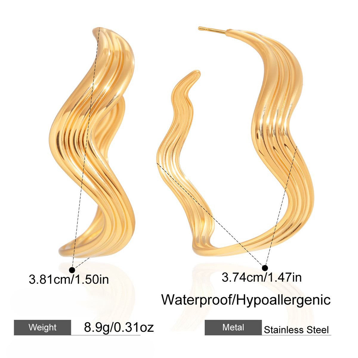 Molten Gold Earrings