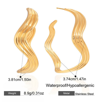 Molten Gold Earrings