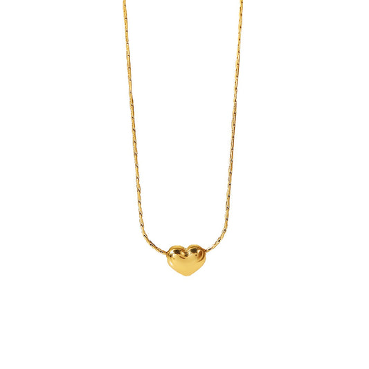 Petite Gold Heart Necklace