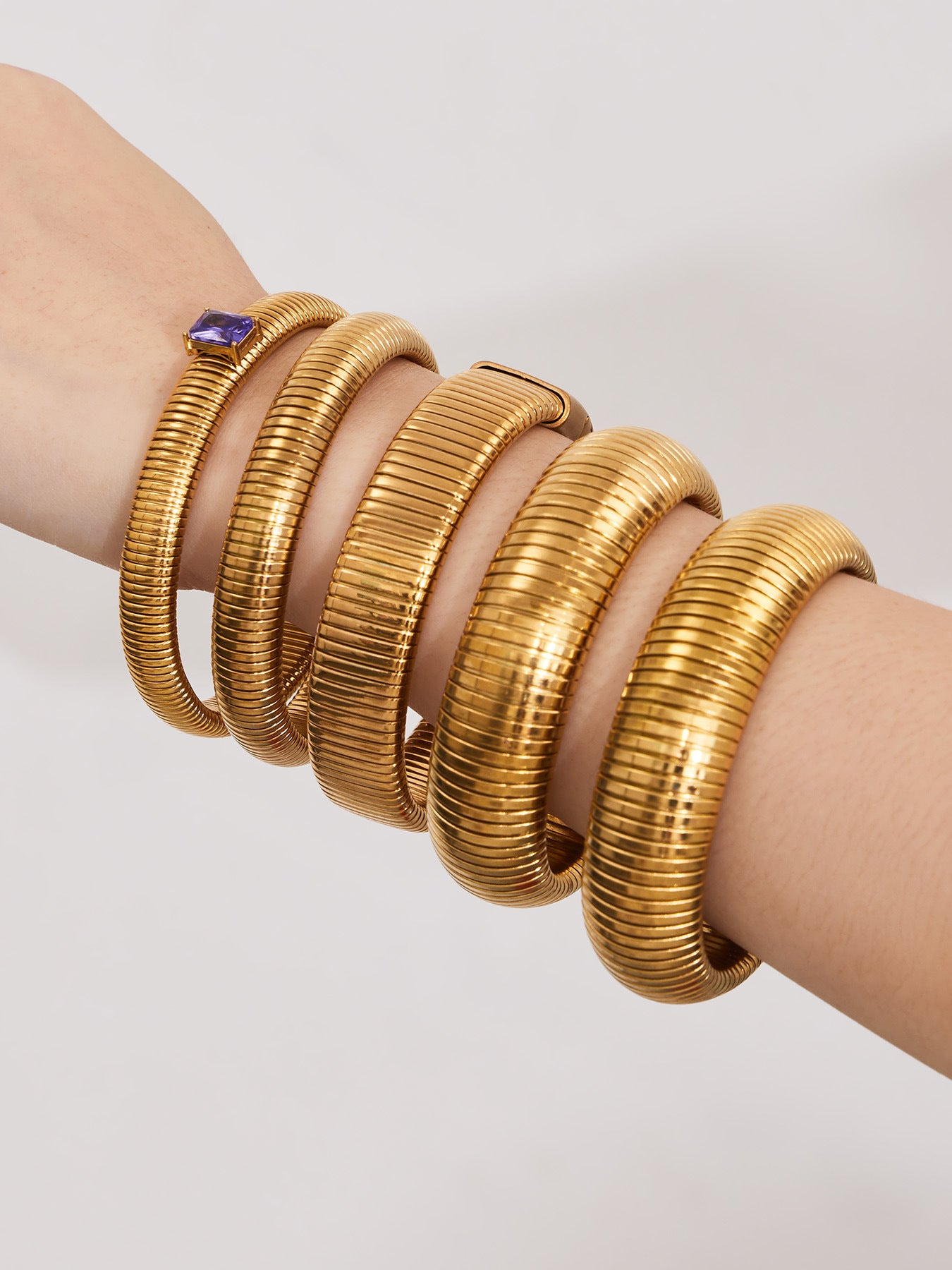 Ribbed Stretch Bangle