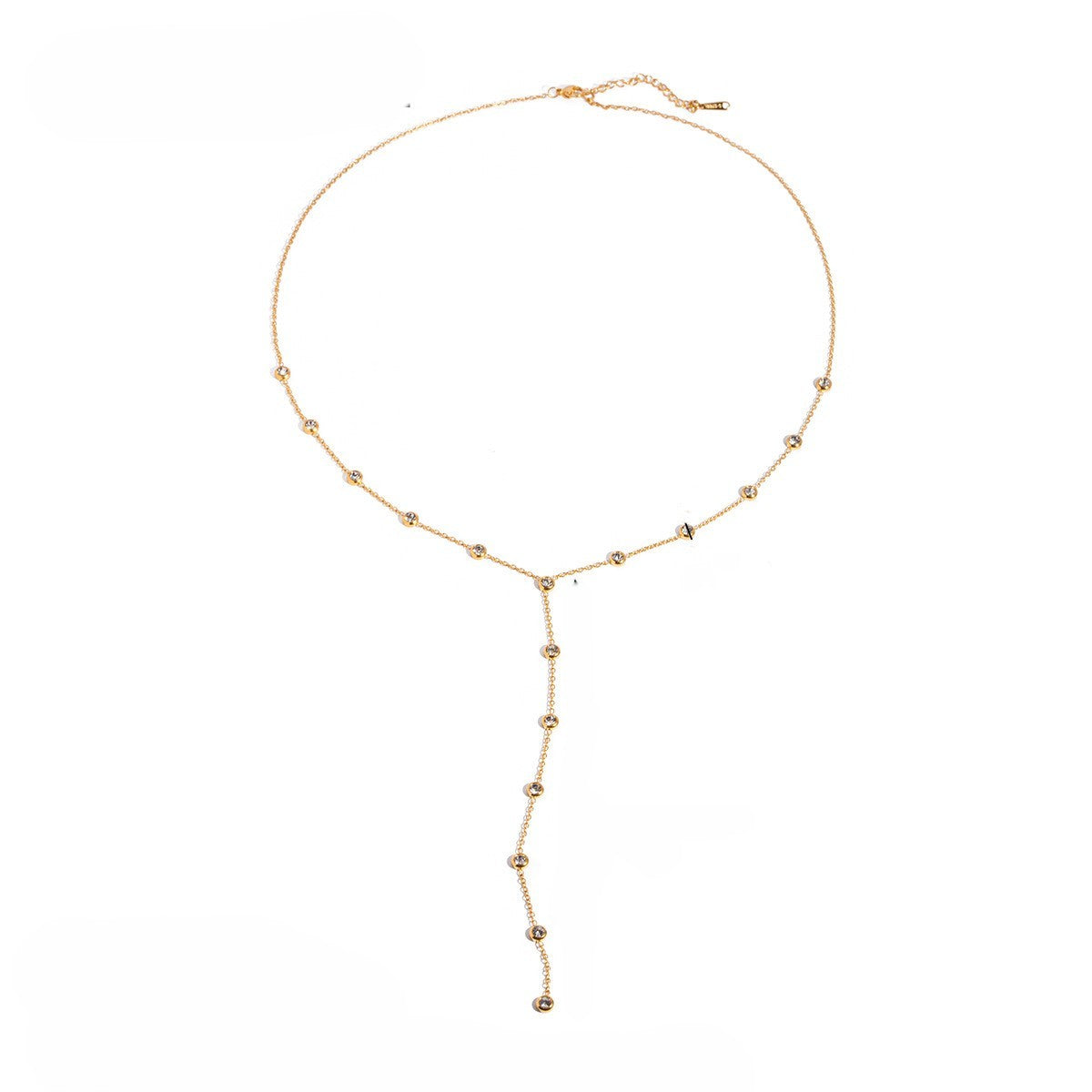 Dainty Beaded Y-Drop Necklace