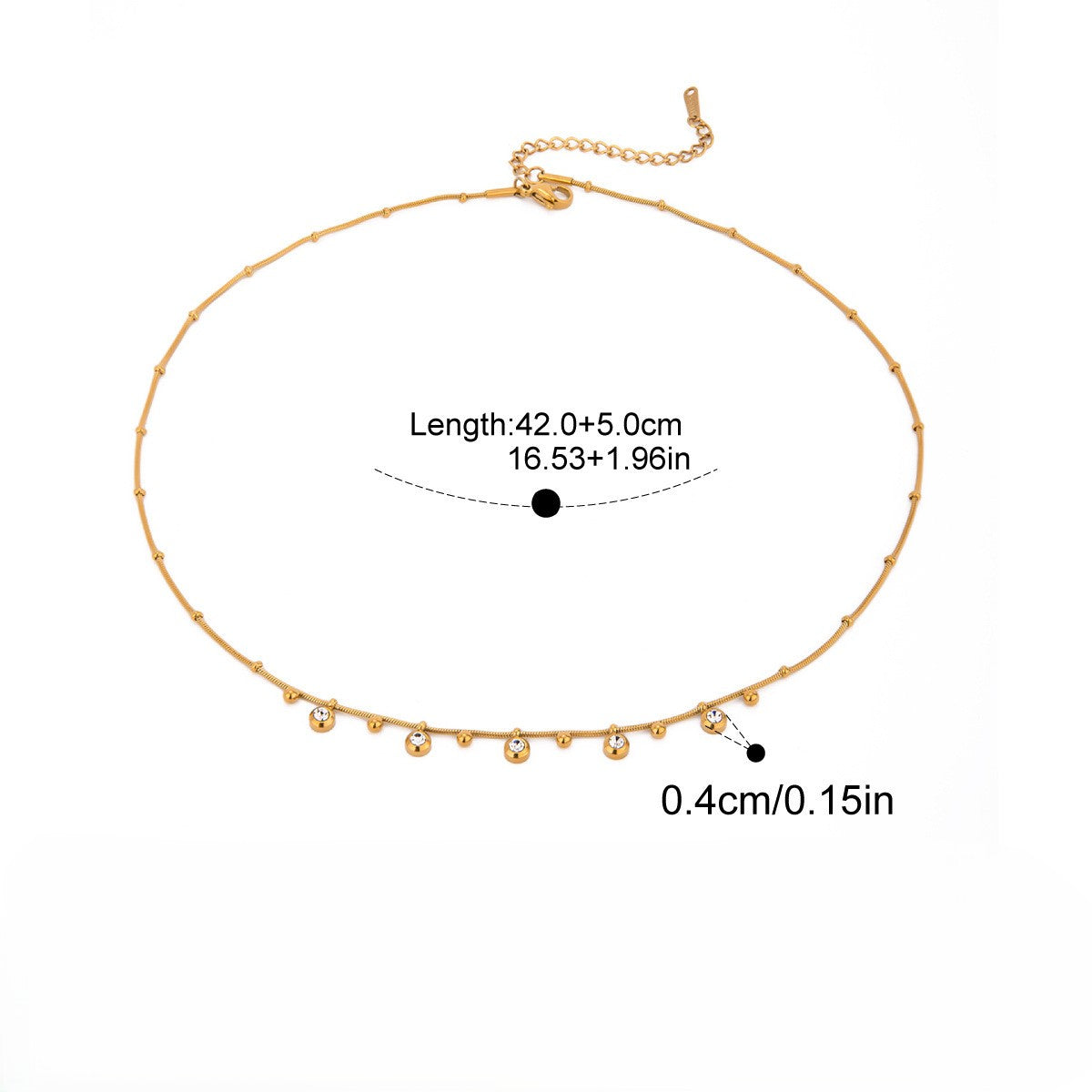 ADYAMÉ CZ Lumi Drops Necklace