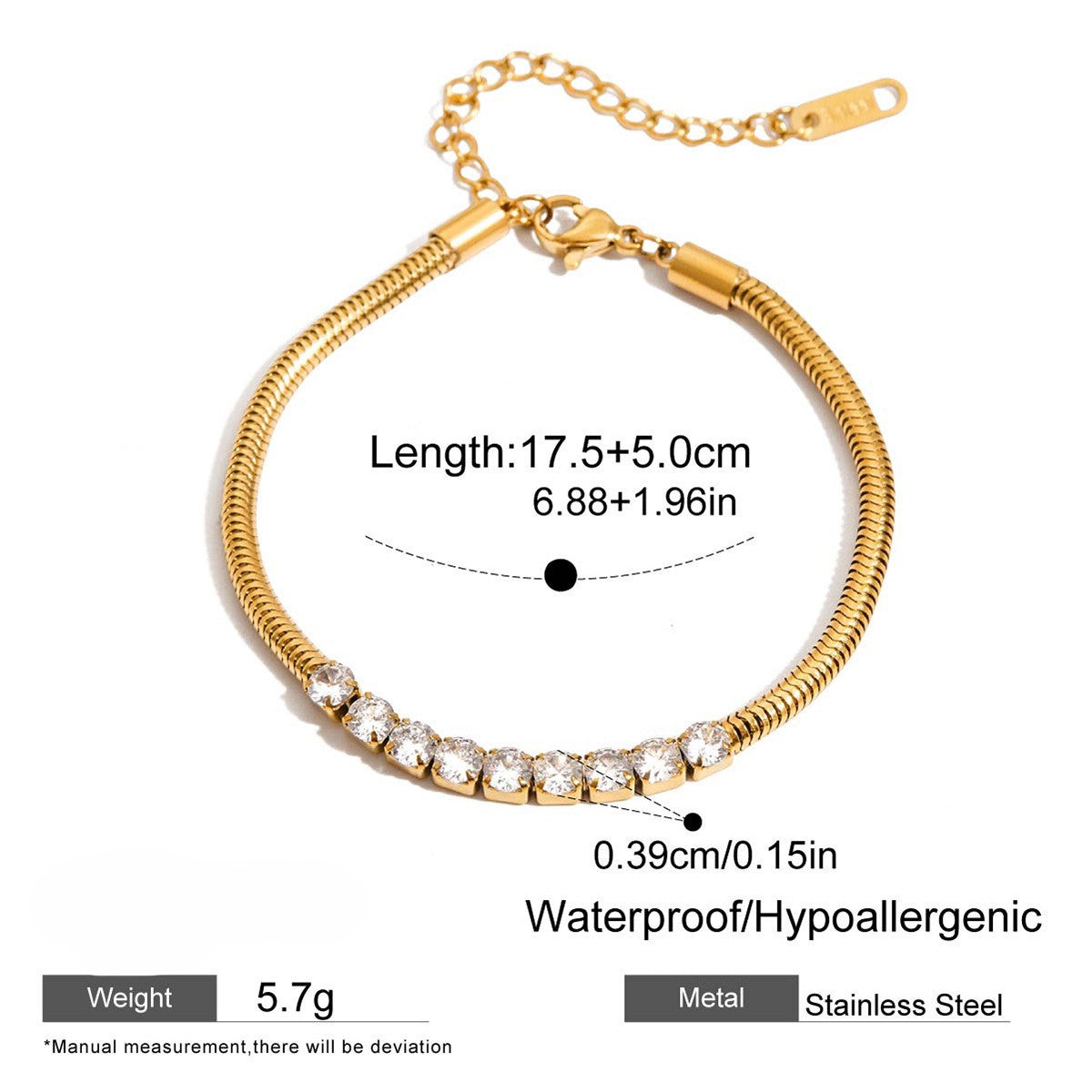 Luxe Snake Chain Bracelet