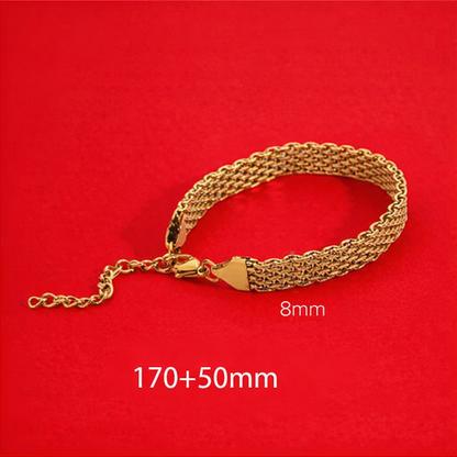Gold-Plated Multi-Link Chain Bracelet
