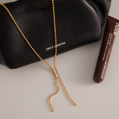 Celeste Beaded Tassel Necklace