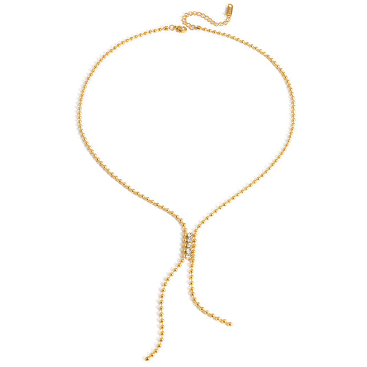 Celeste Beaded Tassel Necklace