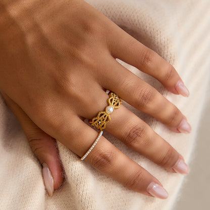 Pearl Band Ring