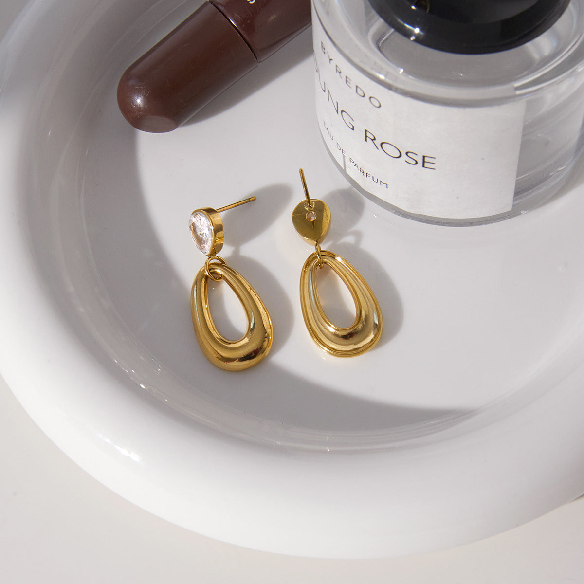 Teardrop Crystal Statement Earrings