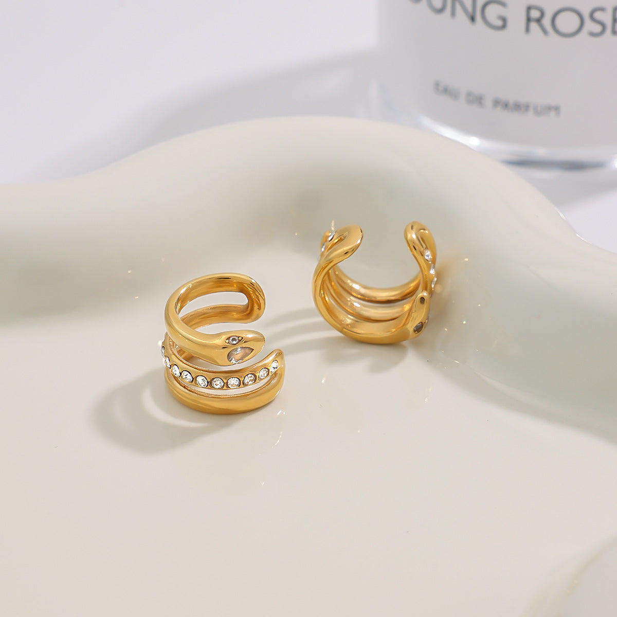 Serenya CZ Wrap Cuff Earrings