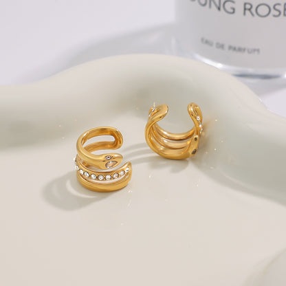 Serenya CZ Wrap Cuff Earrings