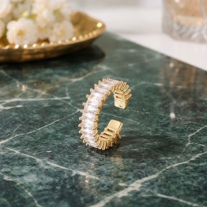 Dainty Baguette Zircon Ring