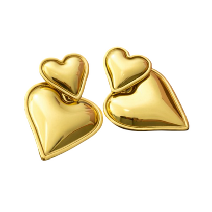 Twin Hearts Earrings
