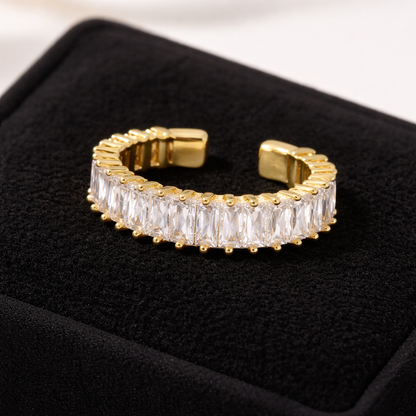 Dainty Baguette Zircon Ring