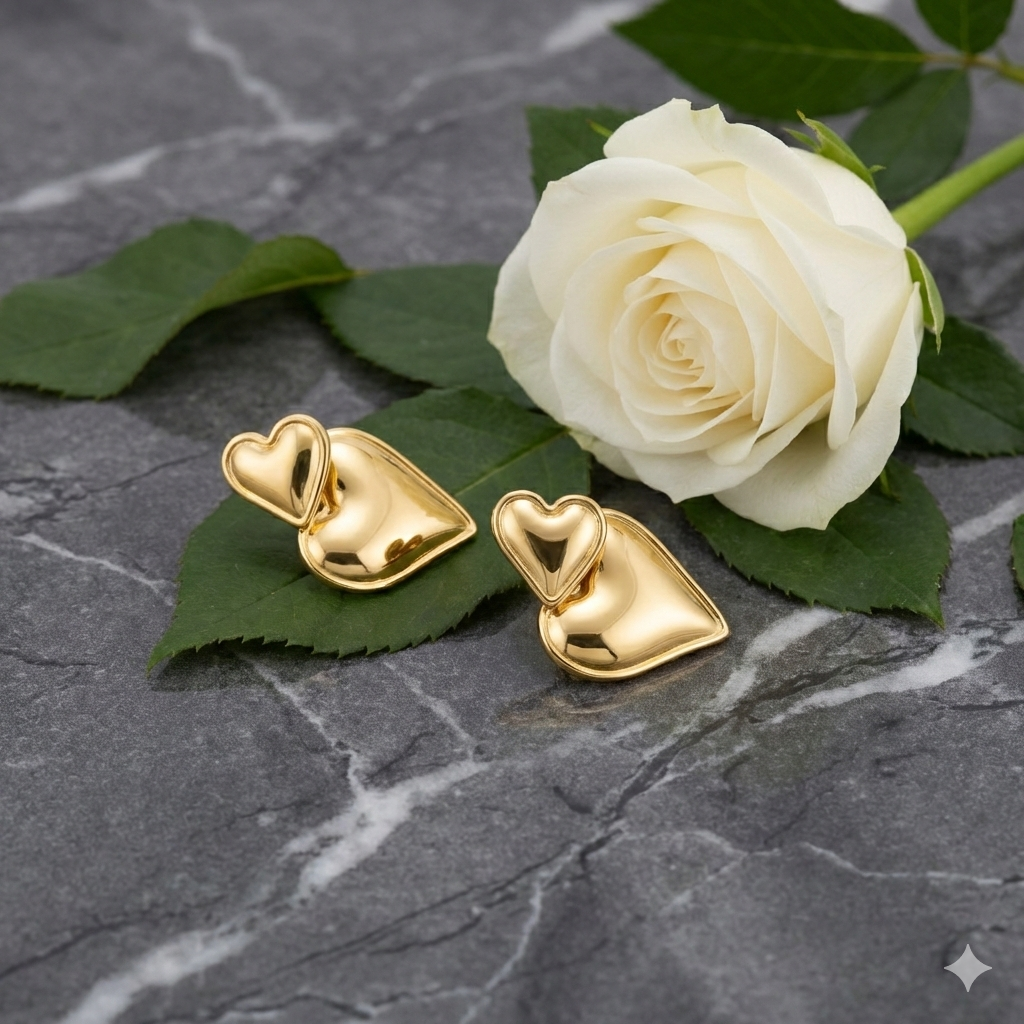 Twin Hearts Earrings