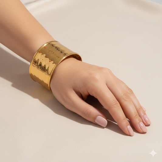 Calric Wide Statement Cuff Bracelet