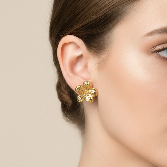 Golden Bloom Studs