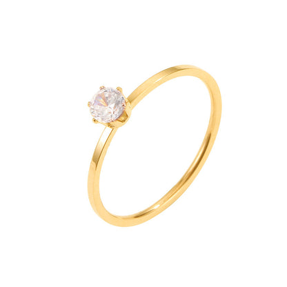 Minimal Solitaire Ring