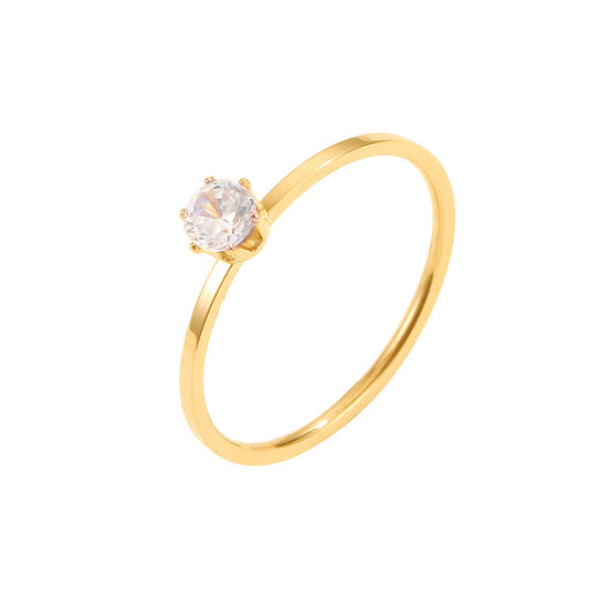Minimal Solitaire Ring