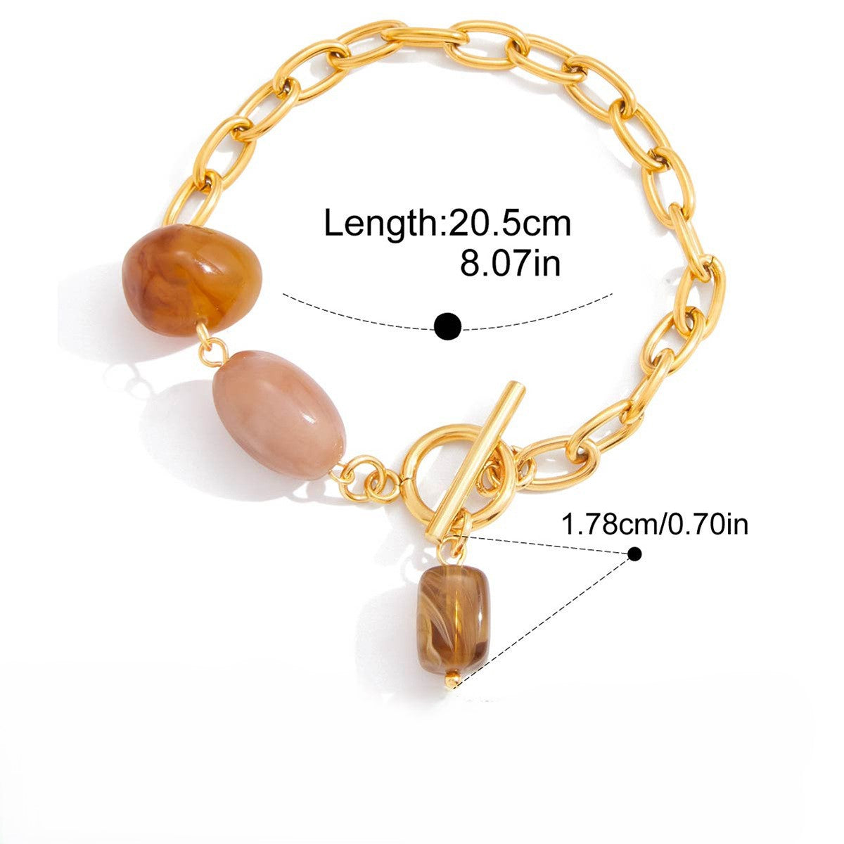 Ember Bead Chain Bracelet
